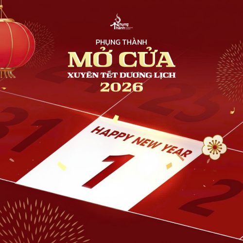 Nhà hàng Phụng Thành phục vụ xuyên Tết Dương lịch 2026